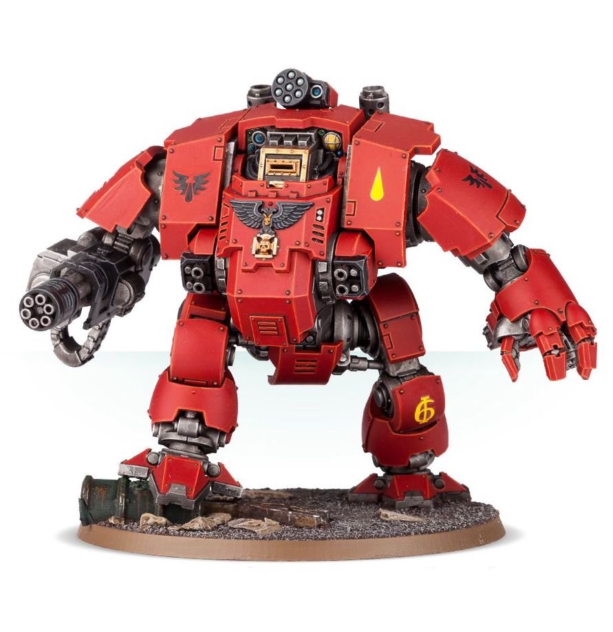 Warhammer 40,000 Space Marines Primaris Redemptor Dreadnought Kit – Multi-Part Plastic Model with Weapons Options, 90mm Base & Transfer Sheet – Highly Customizable Tabletop Miniature