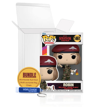 Robin with Cocktail Funko Pop! Television: Netflix Stranger Things - Approx. 4" Collectible Vinyl Figure #1461 with Display Box Protector Case