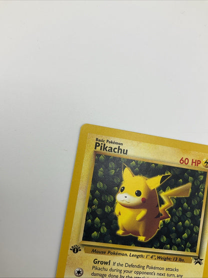 1999 Pokemon Card #1 Ivy Pikachu 1st Edition Error League Promo NM