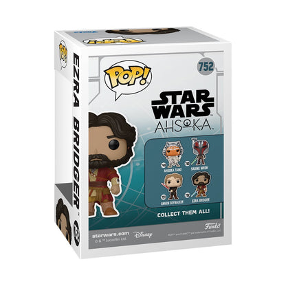 Ezra Bridger Funko Pop! Star Wars: Ahsoka Series 3 - Approx. 4 1/2" Collectible Vinyl Figure #752 with Display Box Protector Case