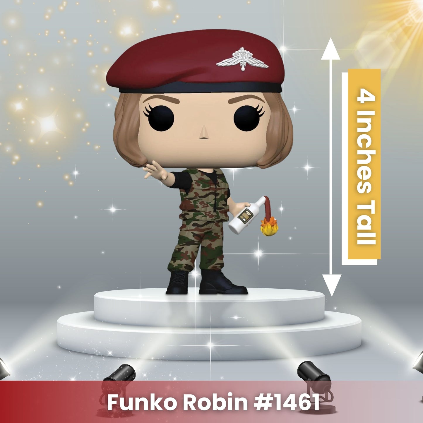 Robin with Cocktail Funko Pop! Television: Netflix Stranger Things - Approx. 4" Collectible Vinyl Figure #1461 with Display Box Protector Case