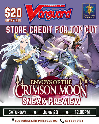 Cardfight!! Vanguard Day: Envoys of the Crimson Moon Sneak Preview – June 20, 2026 (Saturday 12PM)