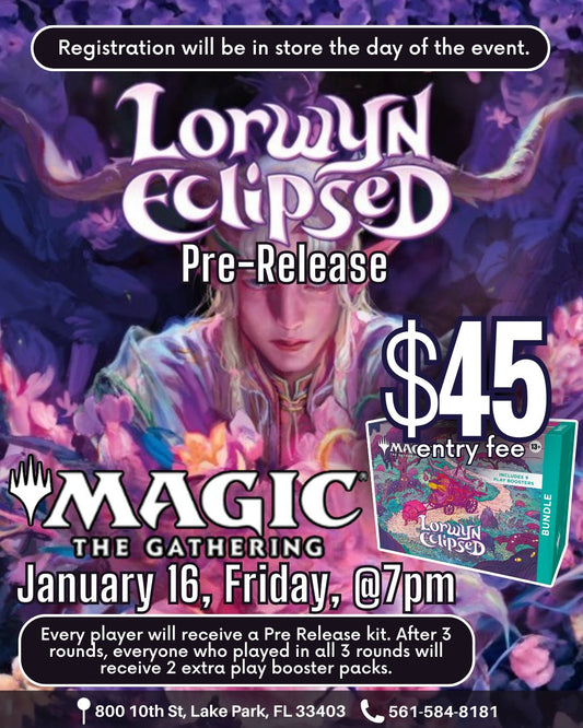 MTG TCG Lorwyn Eclipsed Pre-Release – January 16 (Friday, 7:00 PM)