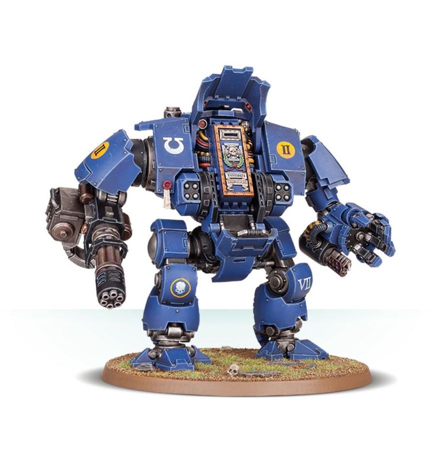 Warhammer 40,000 Space Marines Primaris Redemptor Dreadnought Kit – Multi-Part Plastic Model with Weapons Options, 90mm Base & Transfer Sheet – Highly Customizable Tabletop Miniature