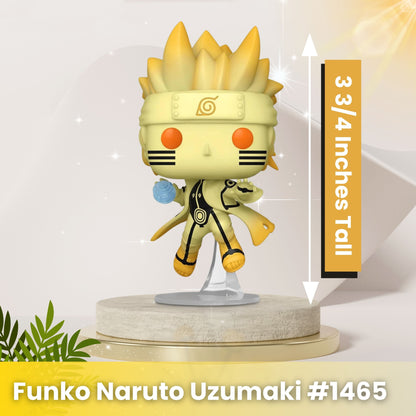 Naruto Uzumaki (Kurama Link Mode) Funko Pop! Naruto Shippuden - AAA Anime Exclusive Vinyl Figure # 1465  with Display Box Protector Case