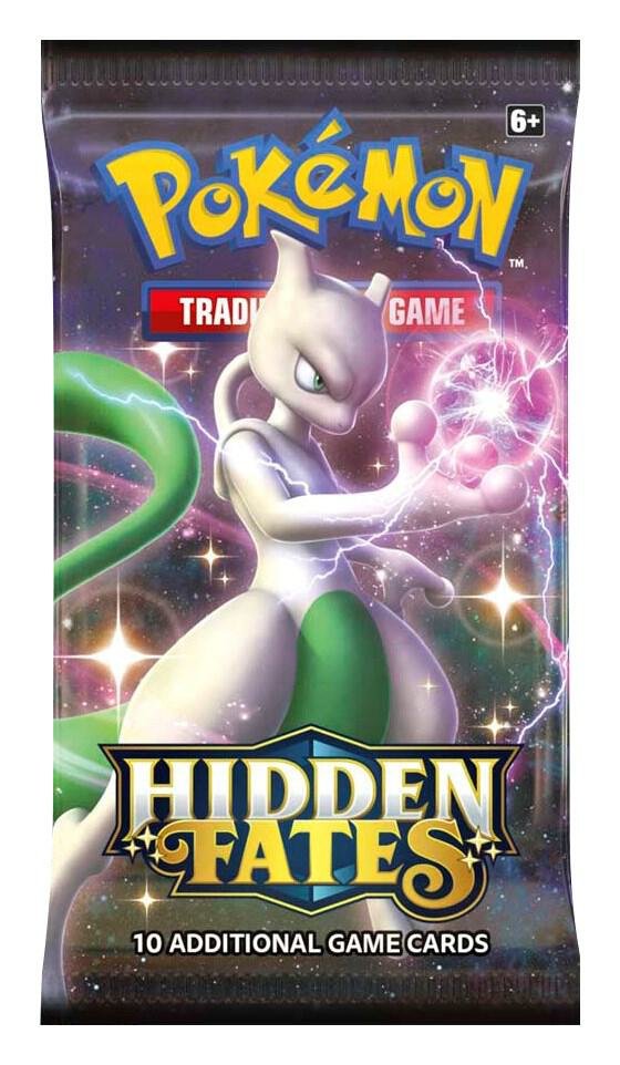Pokemon TCG Hidden Fates Booster Pack sealed artwork