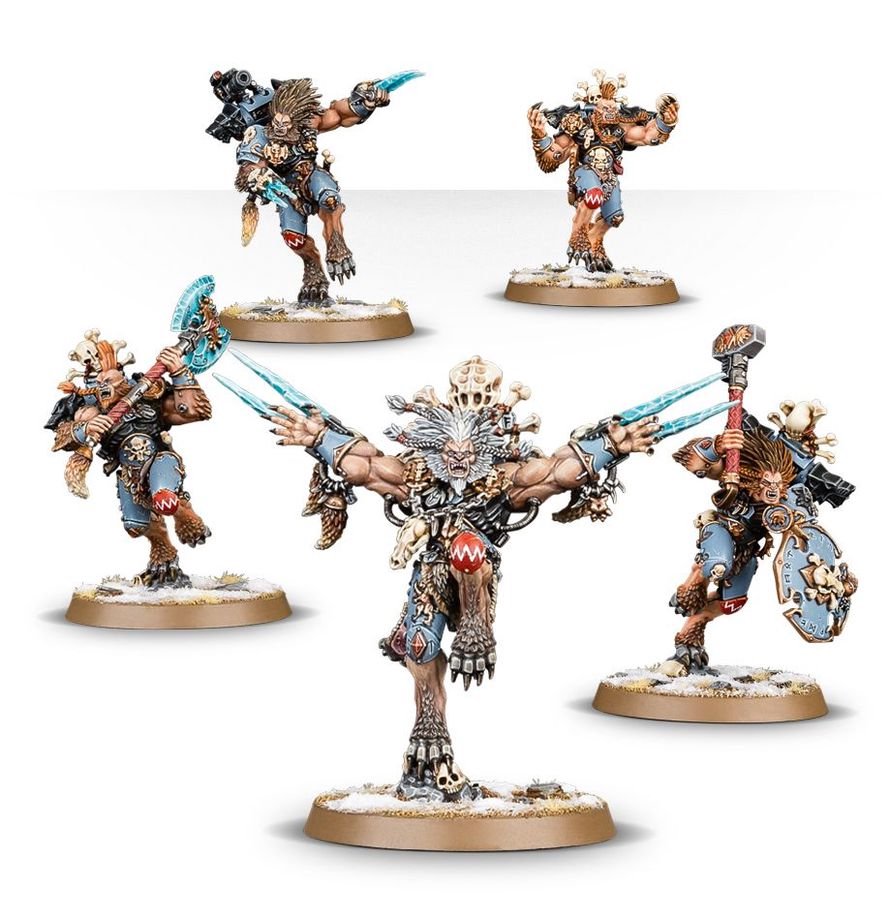 Warhammer 40,000 Combat Patrol: Space Wolves – 21 Miniatures Including Wolf Guard Battle Leader, Terminators, Blood Claws & Wulfen