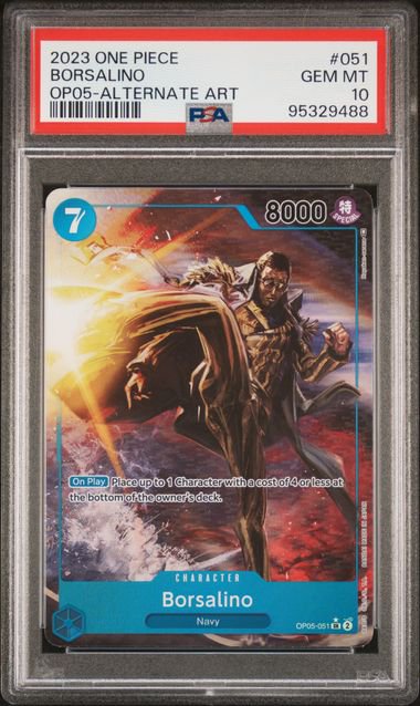 One Piece Borsalino OP05 PSA 10 9488