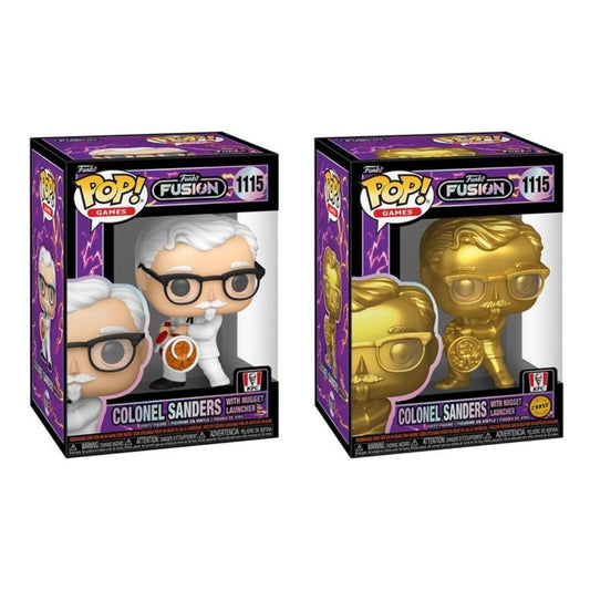 Colonel Sanders with Nugget Launcher #1115 Funko Pop! Games Funko Fusion - Set of 2 (Chase and Common) Collectible Vinyl Figure Bundled with Display Box Protector Case - Estimated Arrival: Oct. 2025 (PRE-SALE)