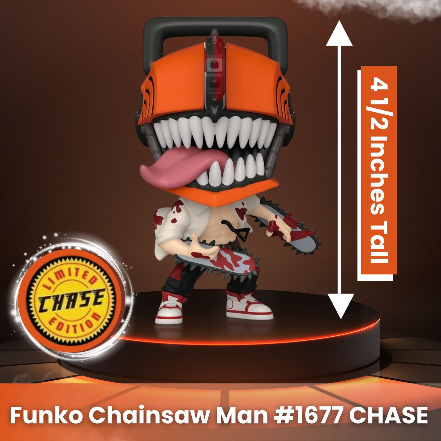 Bloody Chainsaw Man Funko Pop! Animation - Chase Limited Edition Vinyl Figure 1677 with Window Display Box (PRE-ORDER)