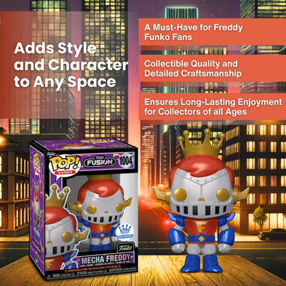 Mecha Freddy Funko Pop! Games Funko Fusion - Exclusive In-Game-Item Code - Approx. 4.9" Funko Collectible Vinyl Figure #1004 with Window Display Box