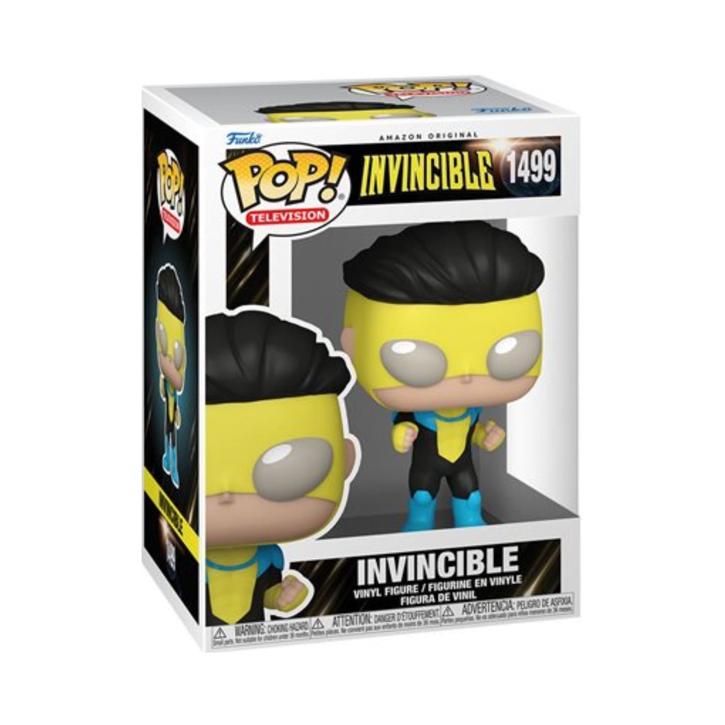 Invincible with Fist Funko Pop! Television - Amazon Original Superhero - Approx. 4 1/4" Collectible Vinyl Figure #1499 with Display Box Protector Case