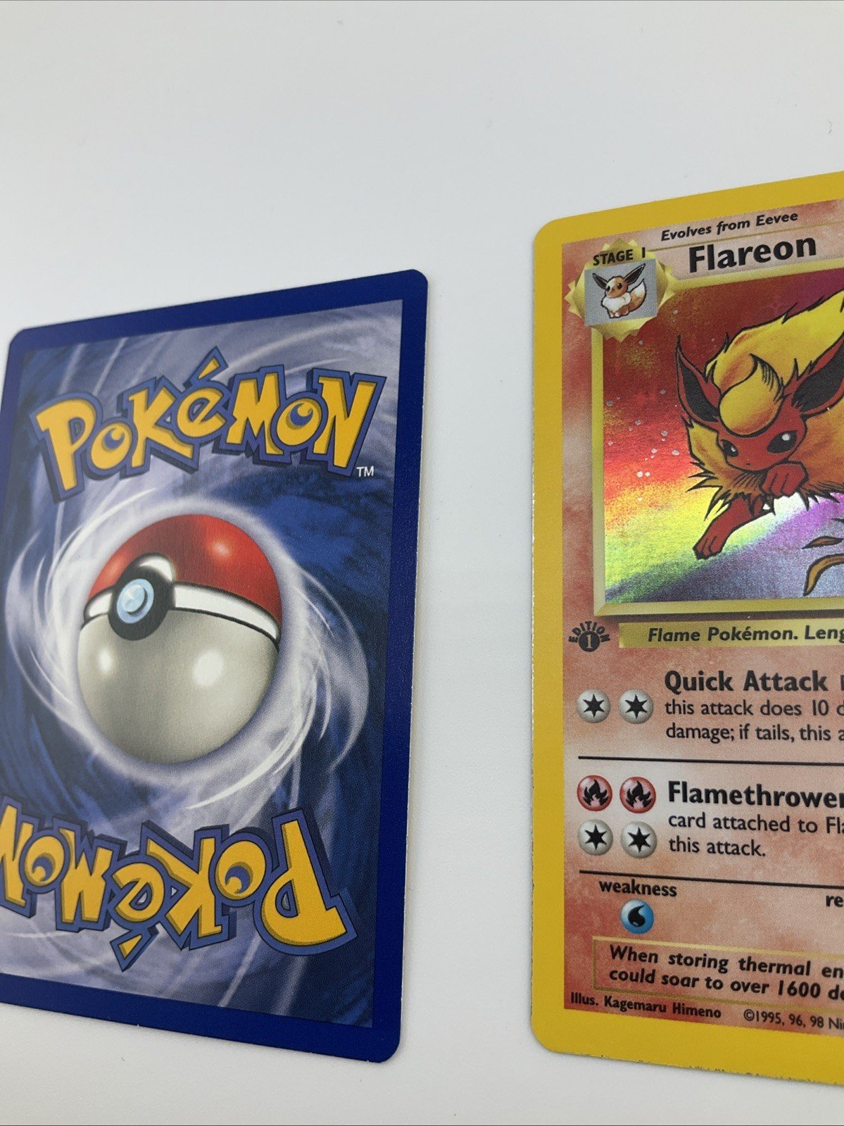 1st Edition NM Flareon, Jolteon, Vaporeon Jungle Holo Pokemon Cards