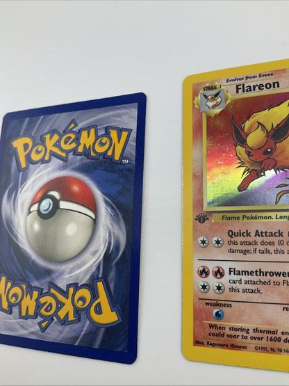 1st Edition NM Flareon, Jolteon, Vaporeon Jungle Holo Pokemon Cards