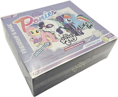 Kayou My Little Pony Eternal Fun Moments Edition 003A-NA Trading Cards, Booster Box with Tour Map Cards, Winter Freeze-Frame Cards and Stained Glass Snapshot Cards