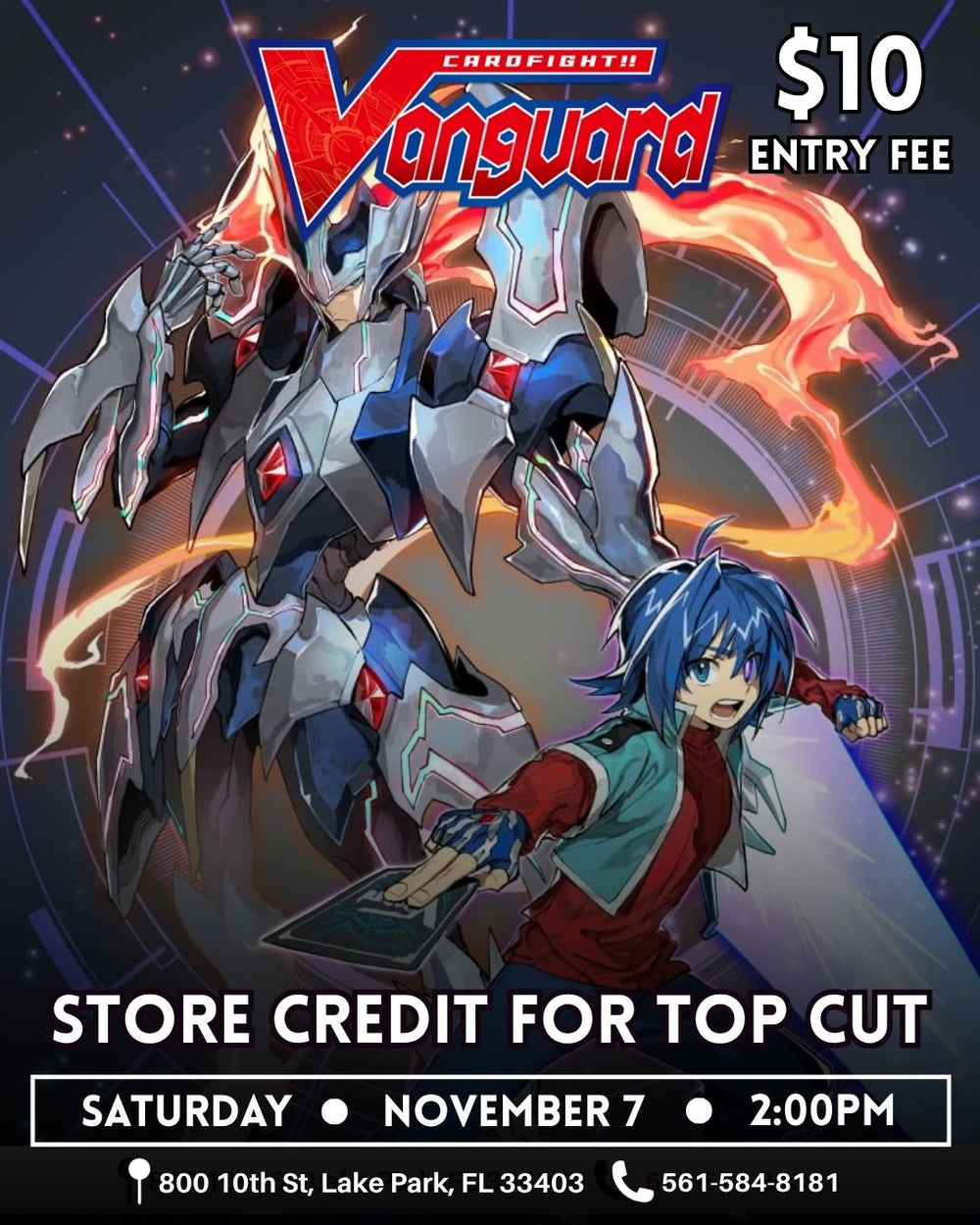 Cardfight!! Vanguard Tournament – November 7 2026 (Saturday) 2:00 PM