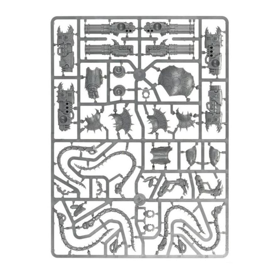 Warhammer 40K Chaos Space Marines Forgefiend Miniature Kit – Buildable Daemon Engine for Chaos Space Marines, World Eaters & Thousand Sons – Plastic Warhammer 40,000 Model Kit