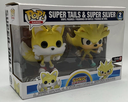 Funko Pop! Vinyl: Super Tails & Super Silver - 2 Pack - GameStop Exclusive