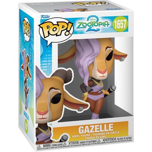 Gazelle #1657 Funko Pop! Zootopia 2 - Approx. 3 3/4" Collectible Vinyl Figure Bundled with Display Box Protector Case - Estimated Arrival: Oct 2025 (PRE-SALE)
