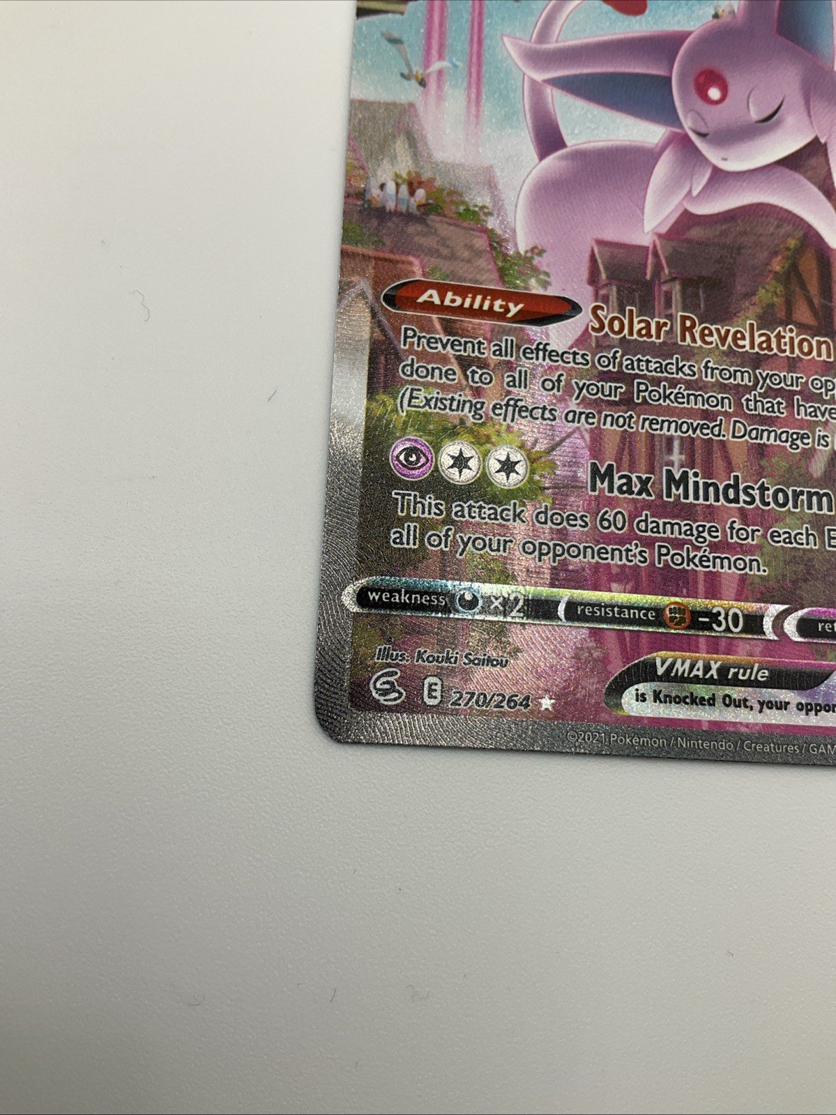 Pokemon - Espeon VMAX Alternate Art - 270/264 Mint/NM - Alt Art