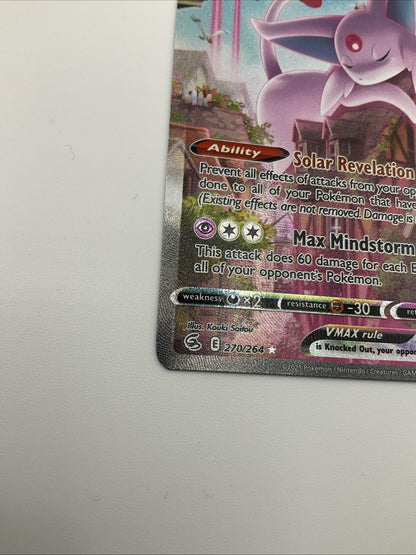 Pokemon - Espeon VMAX Alternate Art - 270/264 Mint/NM - Alt Art