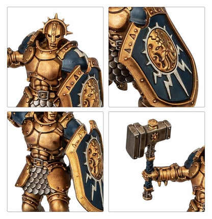 Warhammer Age of Sigmar Stormcast Eternals Paint Set – 3 Push-Fit Liberator Miniatures, 6 Citadel Paints & Starter Brush for Beginners and Hobby Fans (PRE-ORDER)