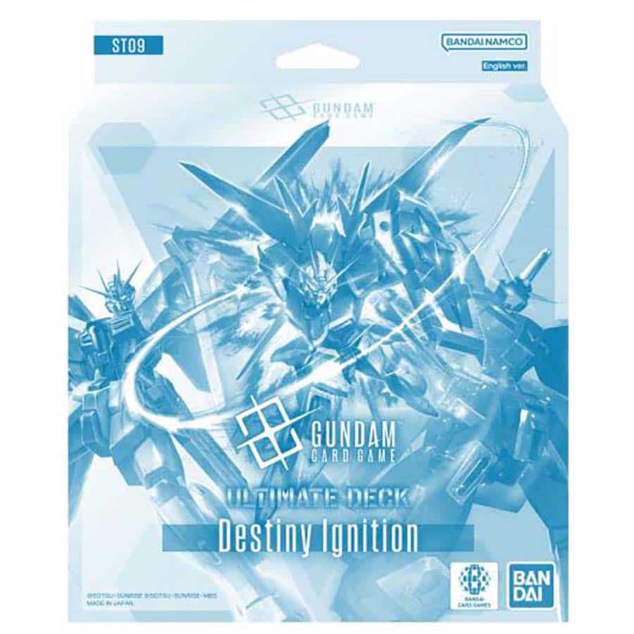 Gundam Card Game Ultimate Deck 02 ST15 Starter Deck, 50-Card Ready-to-Play Deck with 25 Extra Cards, Bonus Pack, Resource Cards, Tokens and Damage Counter Dice (PREORDER - Release Date April 16, 2027)