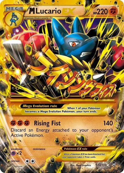 Pokémon TCG M Lucario EX (Secret) 113/111 XY - Furious Fists Holo