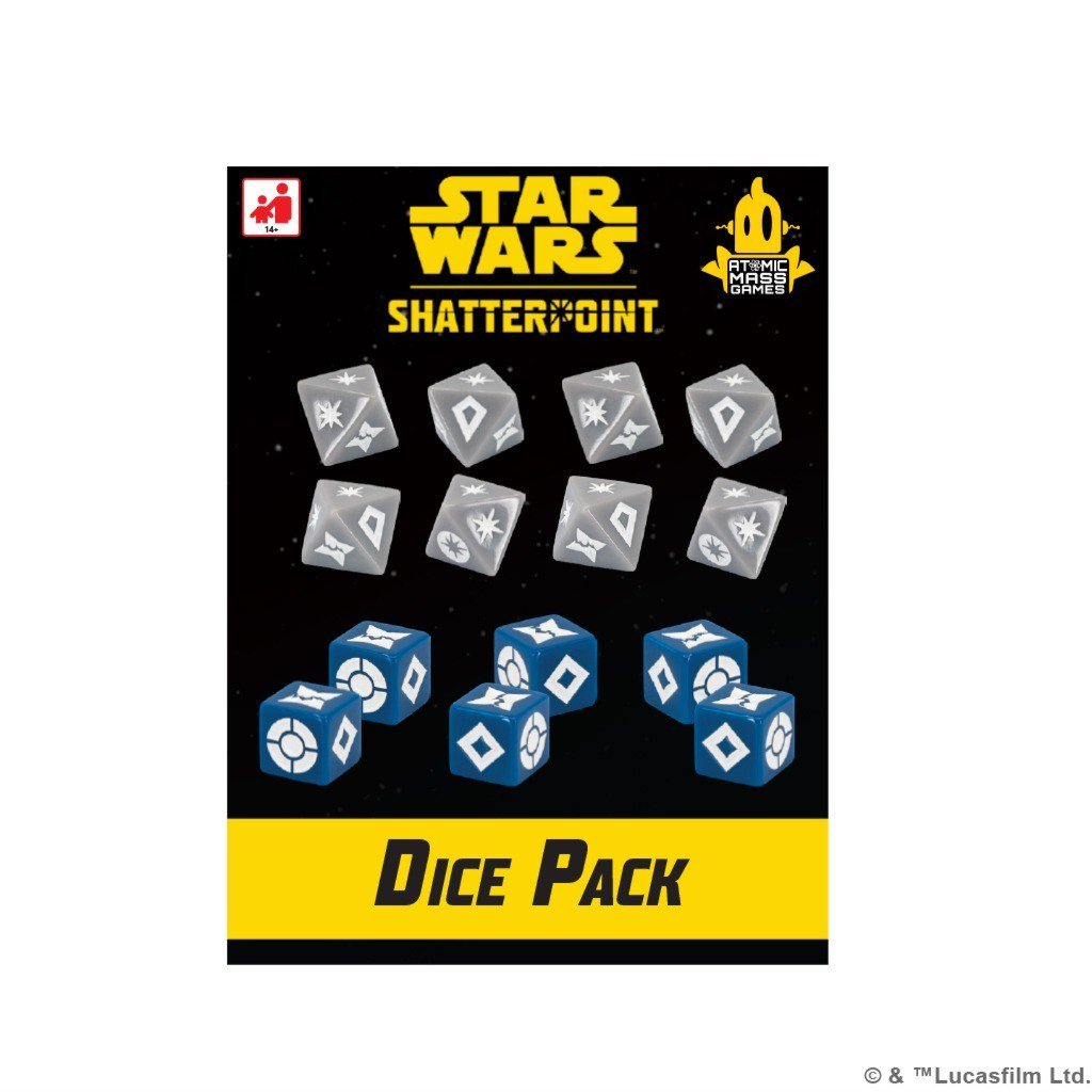Star Wars Shatterpoint Dice Pack – 8 Attack Dice & 6 Defense Dice (PRE-ORDER)