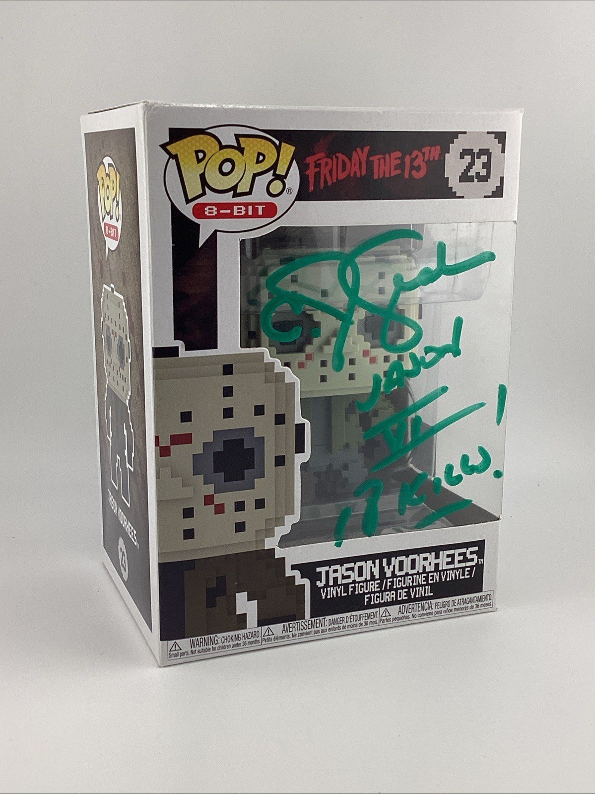 Funko Pop! 8-Bit: Friday the 13th - Jason Voorhees  Signed C J Graham #23