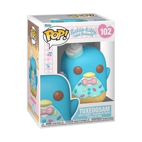 Funko Pop! Hello Kitty and Friend Wave 7 - Set of 5 (My Melody (Ice Cream) #103, Tuxedosam (Ice Cream) #102, Kuromi (Ice Cream) #101, Cinnamoroll (Ice Cream) #100, and Hello Kitty (Ice Cream) #99) Collectible Vinyl Figures