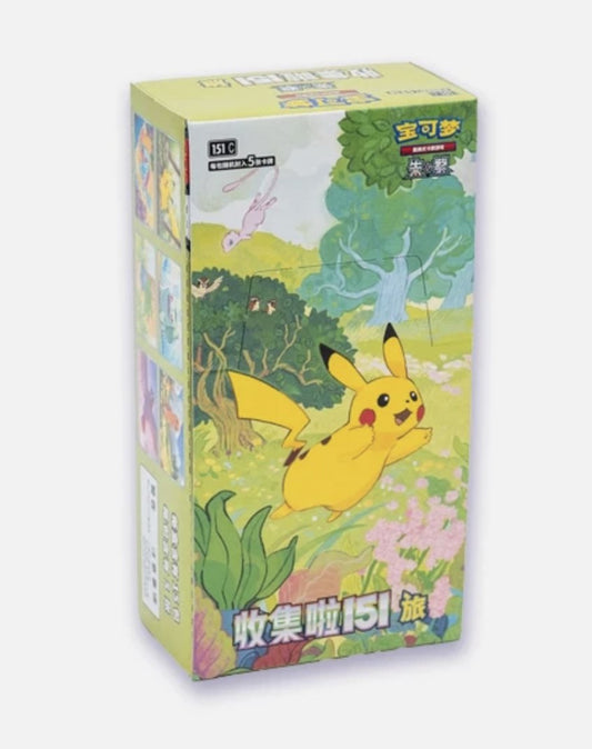 Pokemon TCG Gem 4.0 S-Chinese 151C Booster Box – Sealed Box for Pokemon Card Game & Collectible Card Games
