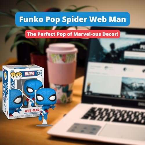 Spider-Man Web-Man Funko Pop! Marvel - Approx. 3.75" Entertainment Earth Exclusive Limited Edition Vinyl Figure #1560 with Display Box Protector Case