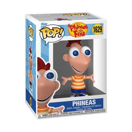Phineas #1629 Funko Pop! Phineas and Ferb - Approx. 4 1/2" Collectible Vinyl Figure Bundled with Display Box Protector Case - Estimated Arrival: Sept. 2025 (PRE-SALE)