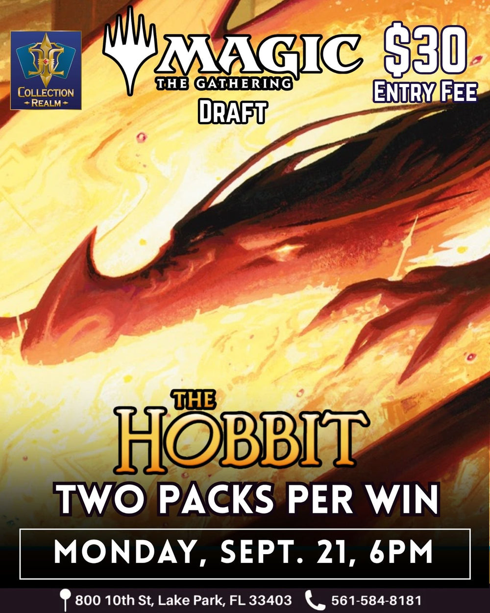 MTG The Hobbit Draft Tournament – September 21, 2026 (Monday 6:00 PM)