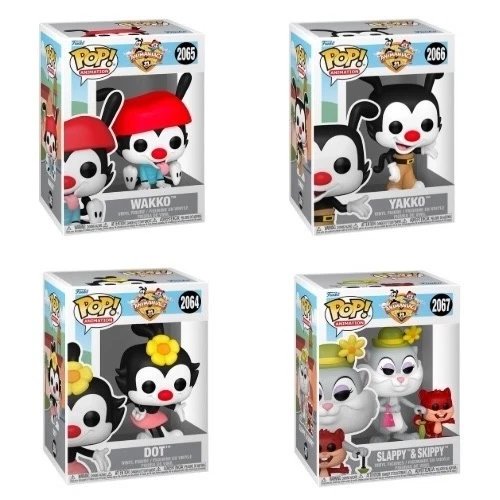 Animaniacs Wave 2 Buddy Funko Pop! Animation - Set of 4 (Wakko #2065, Yakko #2066, Dot #2064, and Slappy & Skippy #2067) Collectible Vinyl Figures - Estimated Arrival: Nov. 2025 (PRE-SALE)