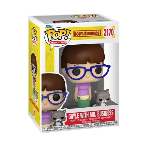 Gayle with Mr. Business #2170 Buddy Funko Pop! Animation Bob's Burgers - Approx. 4" (Gayle and 1" (Mr. Business) Collectible Vinyl Figure Bundled with Display Box Protector Case - Estimated Arrival: Nov. 2025 (PRE-SALE)