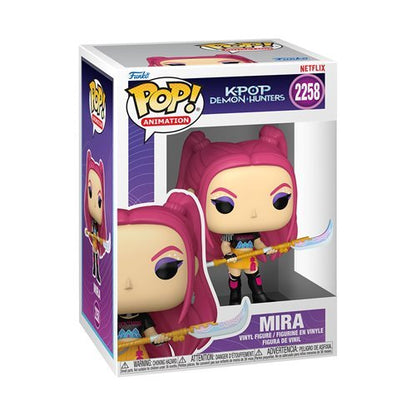 KPop Demon Hunters Funko Pop! Animation - Set of 5 (Mira #2258, Zoey #2256, Rumi #2257, Tiger with Bird Glow #2260, and Jinu #2259) Collectible Vinyl Figures - Estimated Arrival: Jan. 2026 (PRE-SALE)