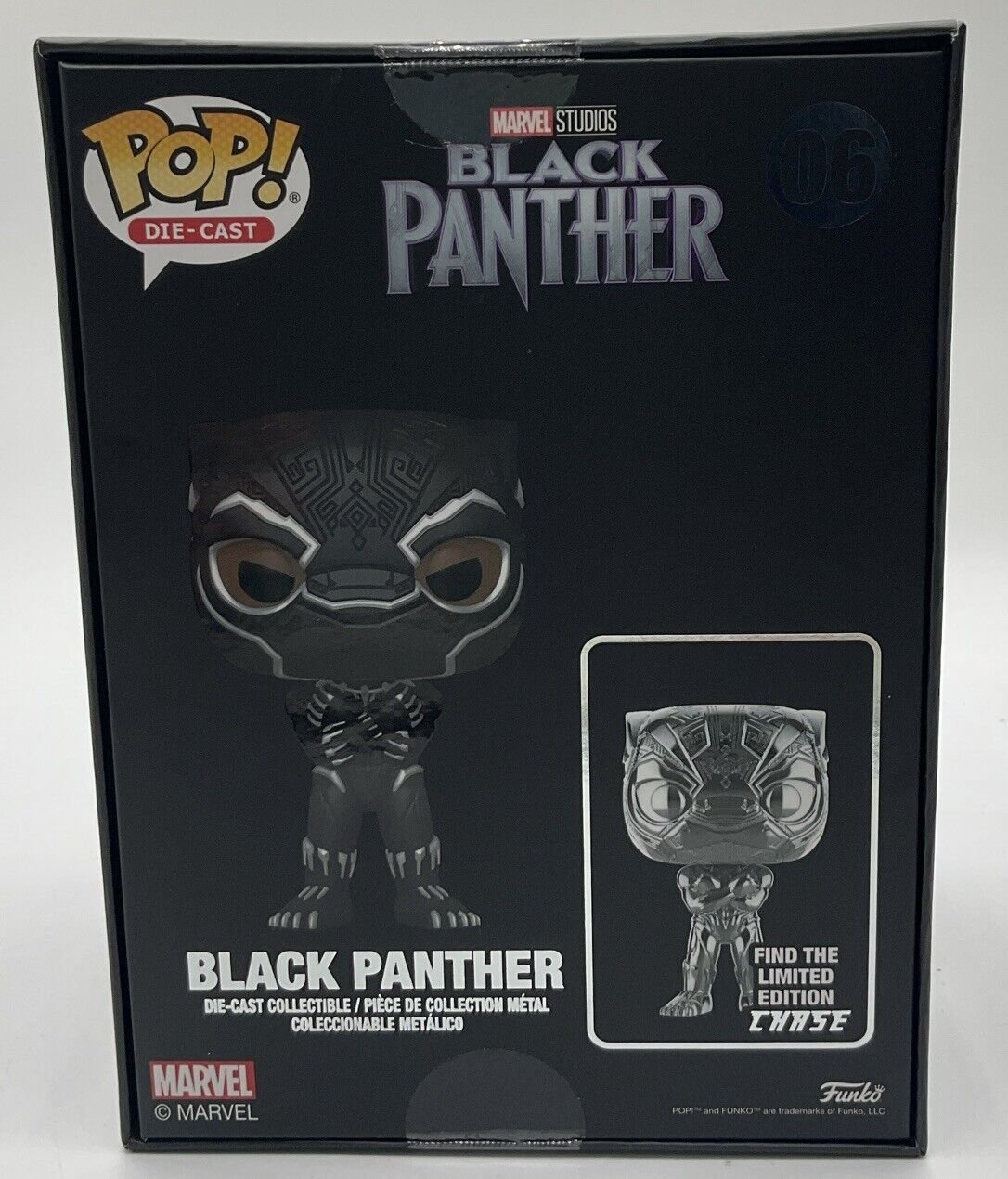 Funko Pop! Diecast: Marvel - Black Panther (Chase) 06 - (Funko Exclusive)