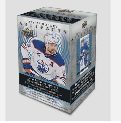 2026-27 Upper Deck Artifacts Hockey Factory Sealed Blaster Box!