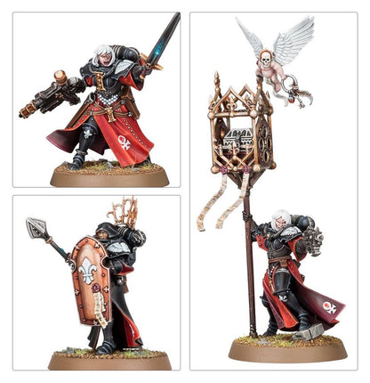 Warhammer 40K Combat Patrol Adepta Sororitas Army Set – 27 Multipart Plastic Miniatures, Sisters of Battle Warhammer 40,000 Starter & Expansion Box with Canoness and Celestian Sacresants (PRE-ORDER)