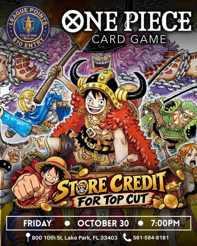 One Piece – Trading Card Game Tournament – October 30 2026 (Friday) 5:00 PM