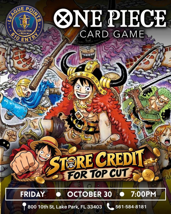 One Piece – Trading Card Game Tournament – October 30 2026 (Friday) 5:00 PM