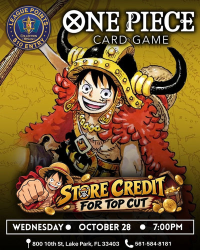 One Piece – Trading Card Game Tournament – October 28 2026 (Wednesday) 7:00 PM