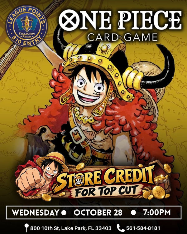One Piece – Trading Card Game Tournament – October 28 2026 (Wednesday) 7:00 PM