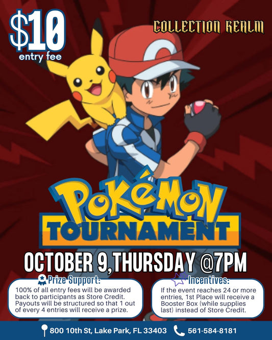 Pokémon Tournament – Thursday, October 9, 2025 at 7:00 PM