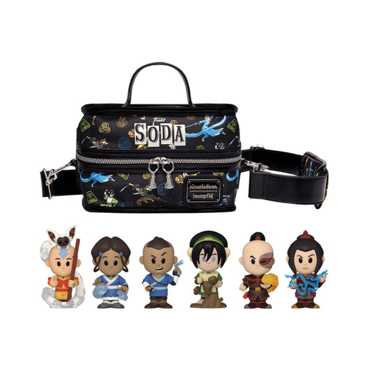 Avatar Funko Soda! The Last Air Bender - 6-Piece Set of Approx. 4" Vinyl Figures in Collectible Soda Cans (Chance of 1 Chase Variant) with an 8" Cooler Bag