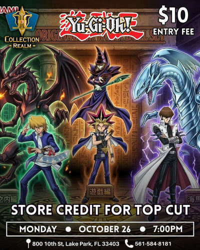 Yu-Gi-Oh! – Trading Card Game Tournament – October 26 2026 (Monday) 7:00 PM
