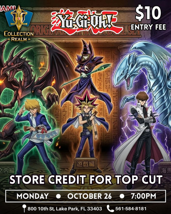 Yu-Gi-Oh! – Trading Card Game Tournament – October 26 2026 (Monday) 7:00 PM