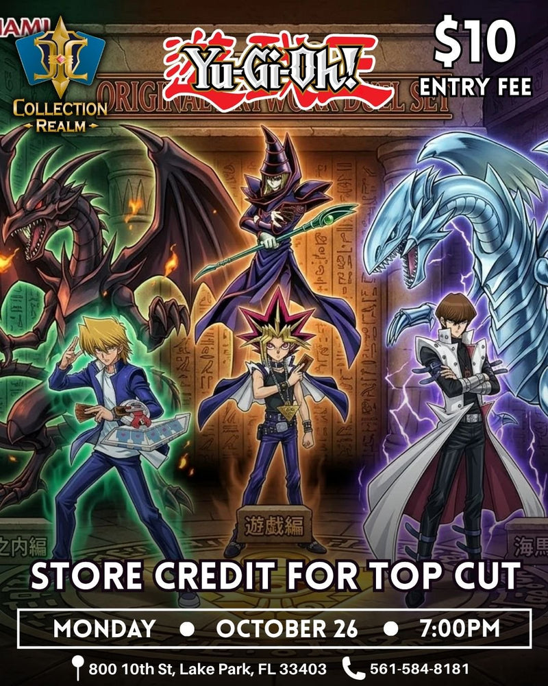 Yu-Gi-Oh! – Trading Card Game Tournament – October 26 2026 (Monday) 7:00 PM